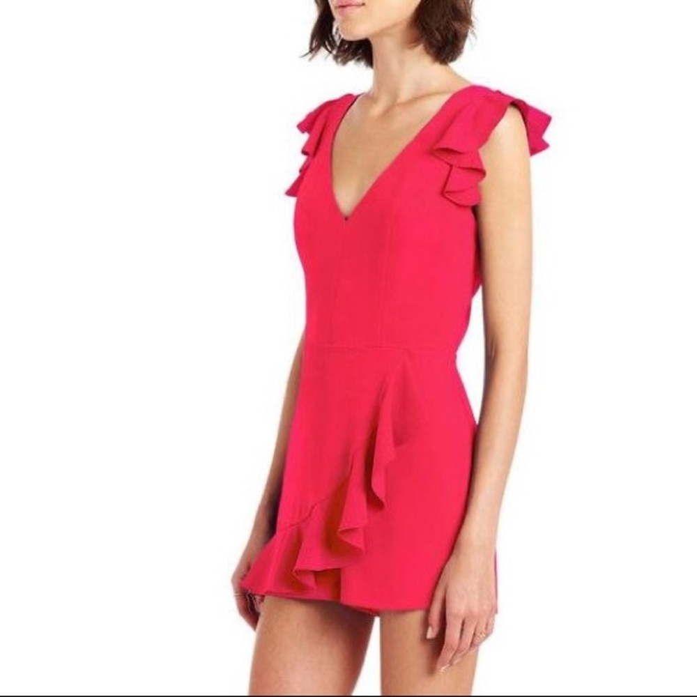 Amanda Uprichard Freeport Romper Size M Begonia